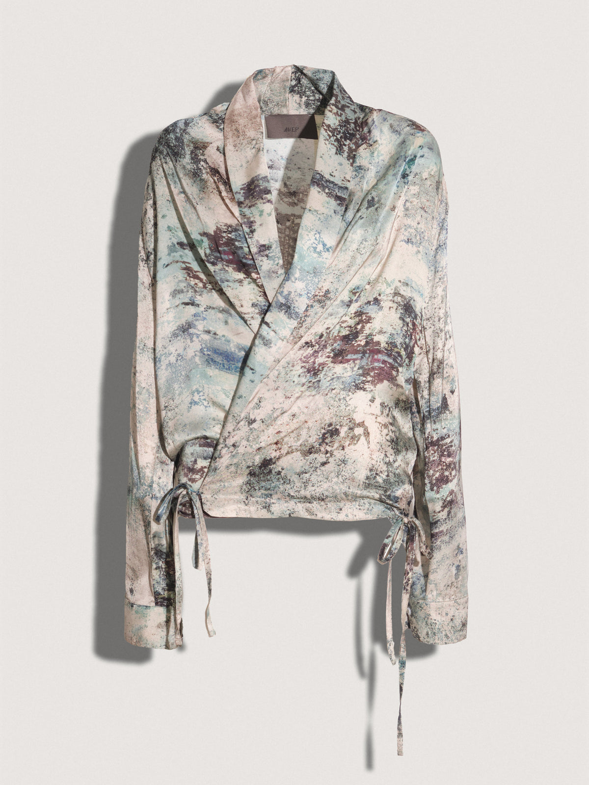 Camicia a portafoglio AKEP in raso stampato