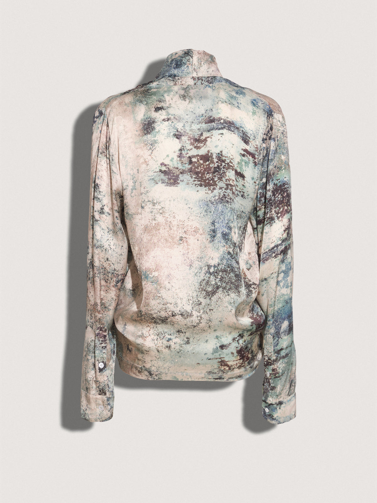 Camicia a portafoglio AKEP in raso stampato