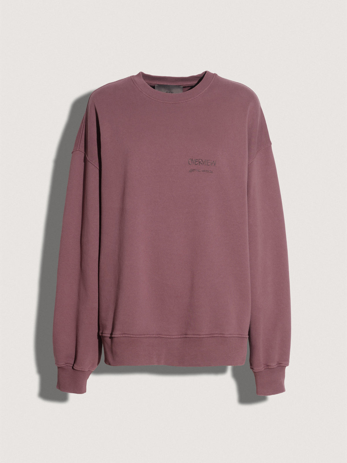 Felpa girocollo AKEP oversize con scritta Overview