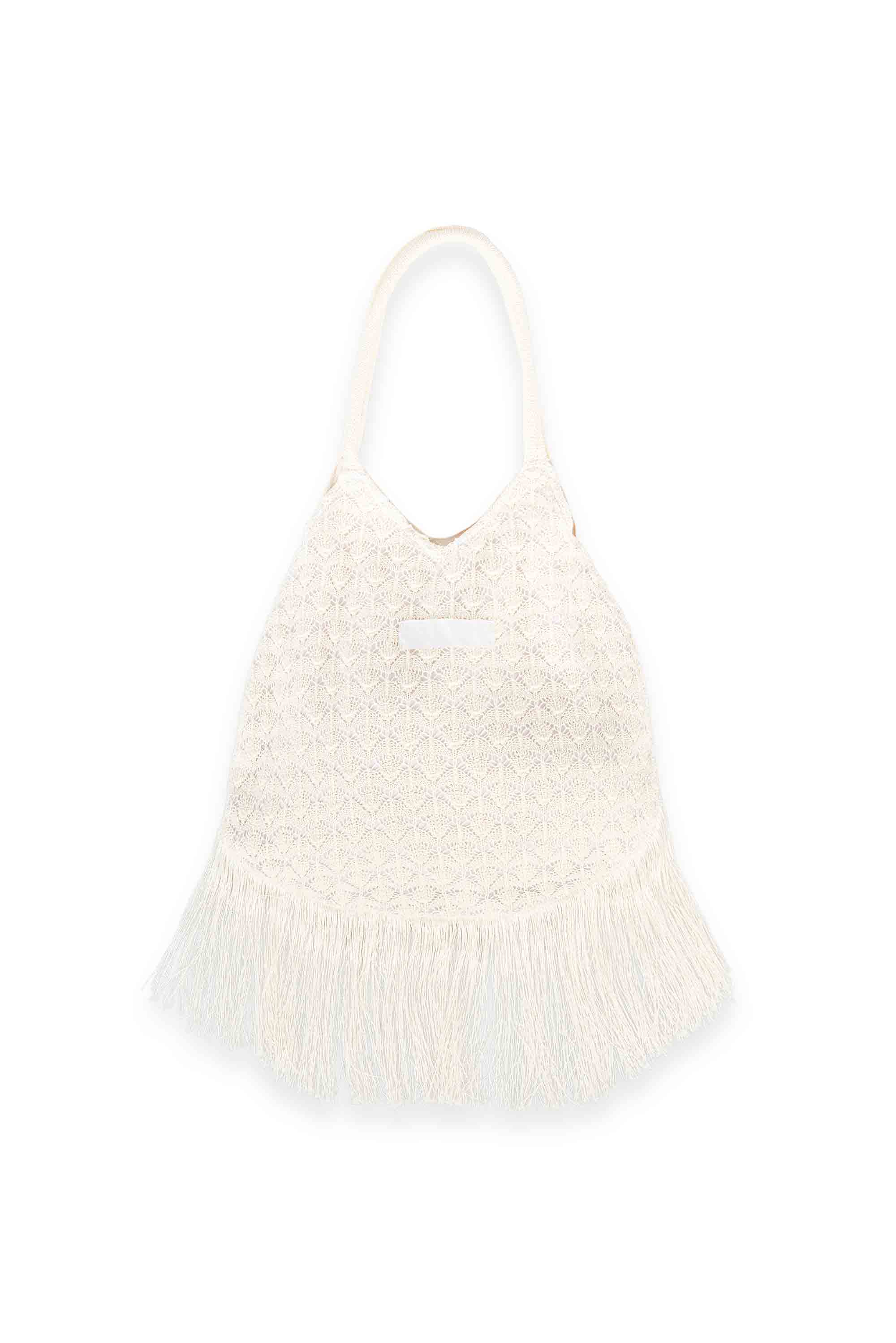 Borsa in maglia con frange AKEP