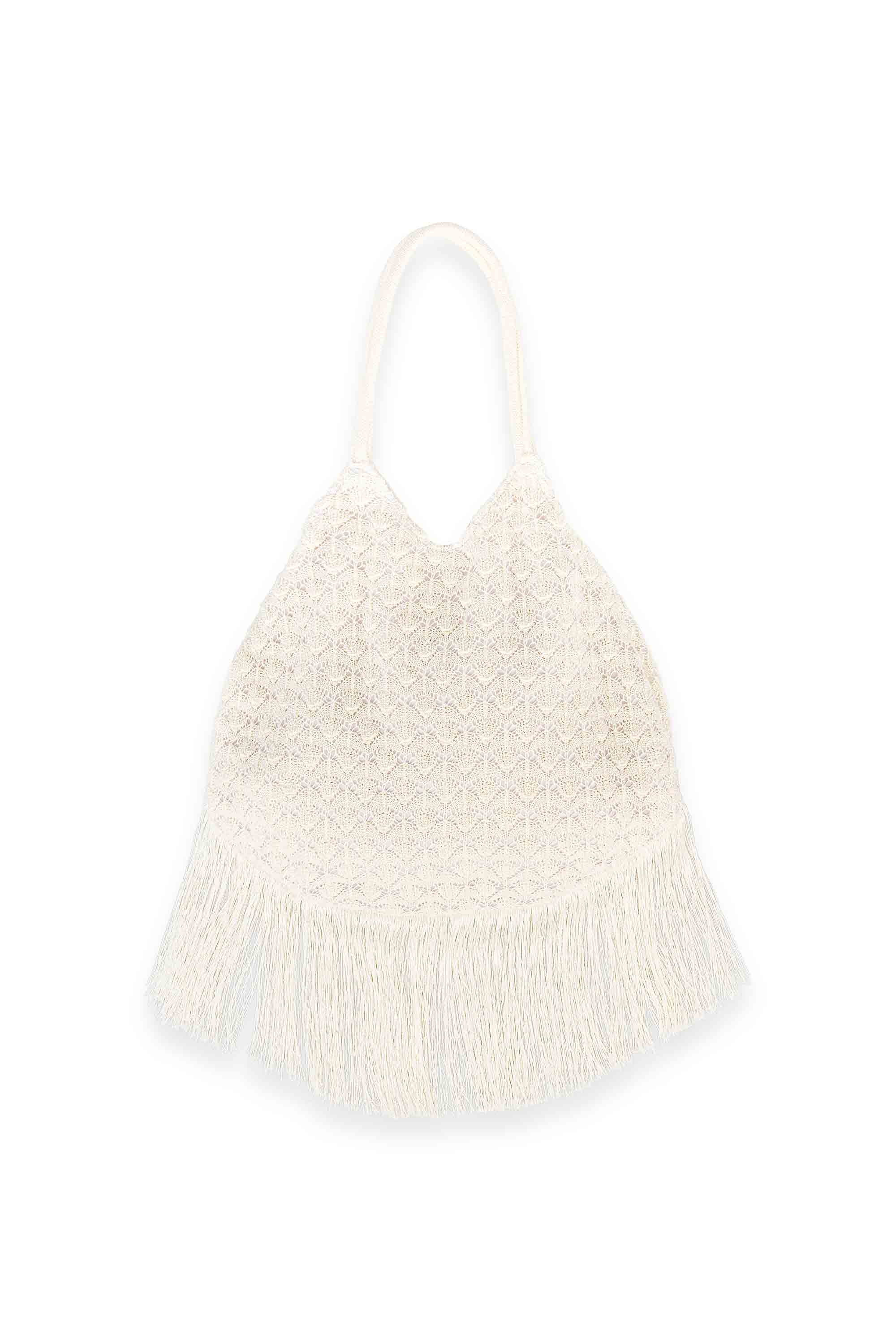 Borsa in maglia con frange AKEP