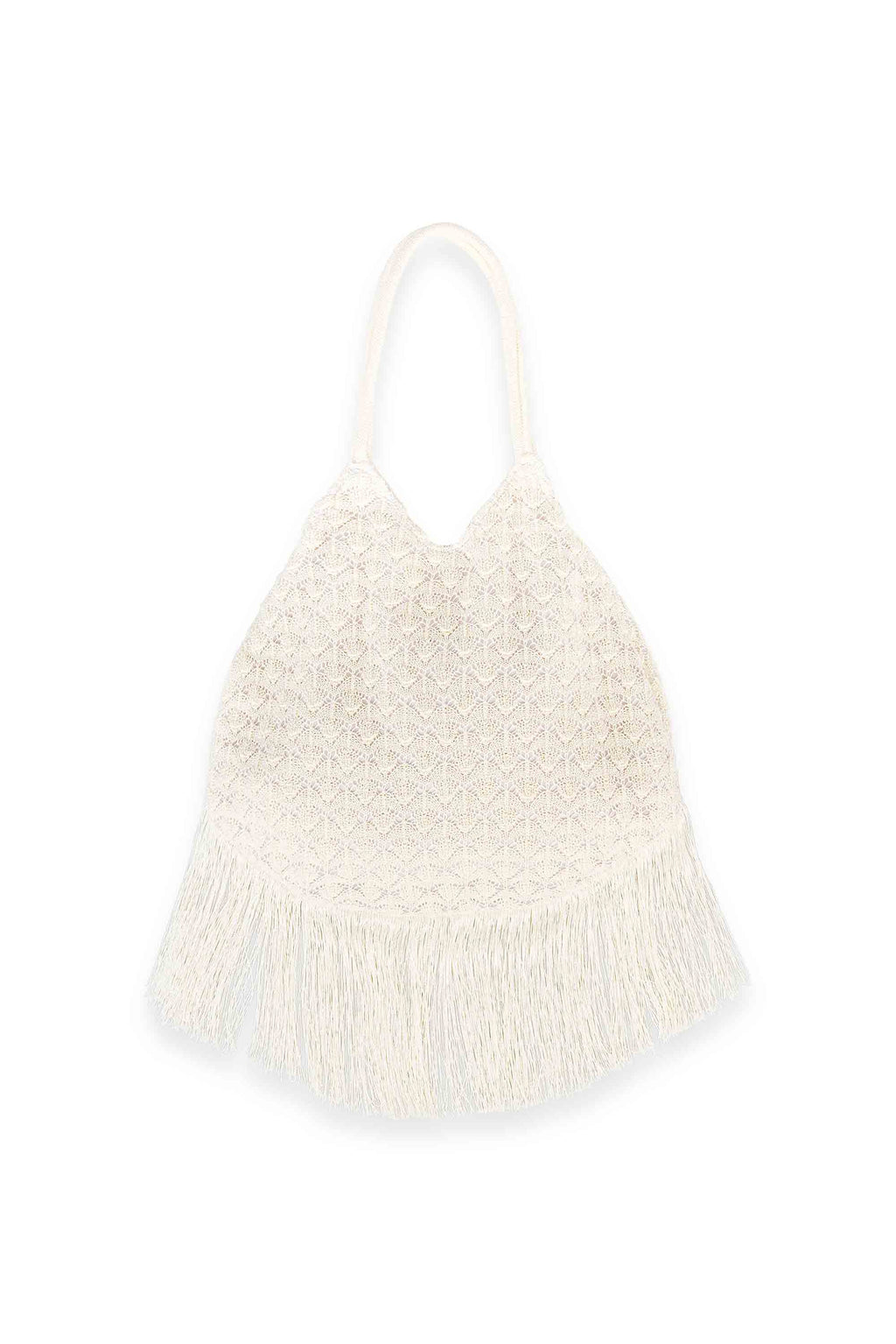 Borsa in maglia con frange AKEP