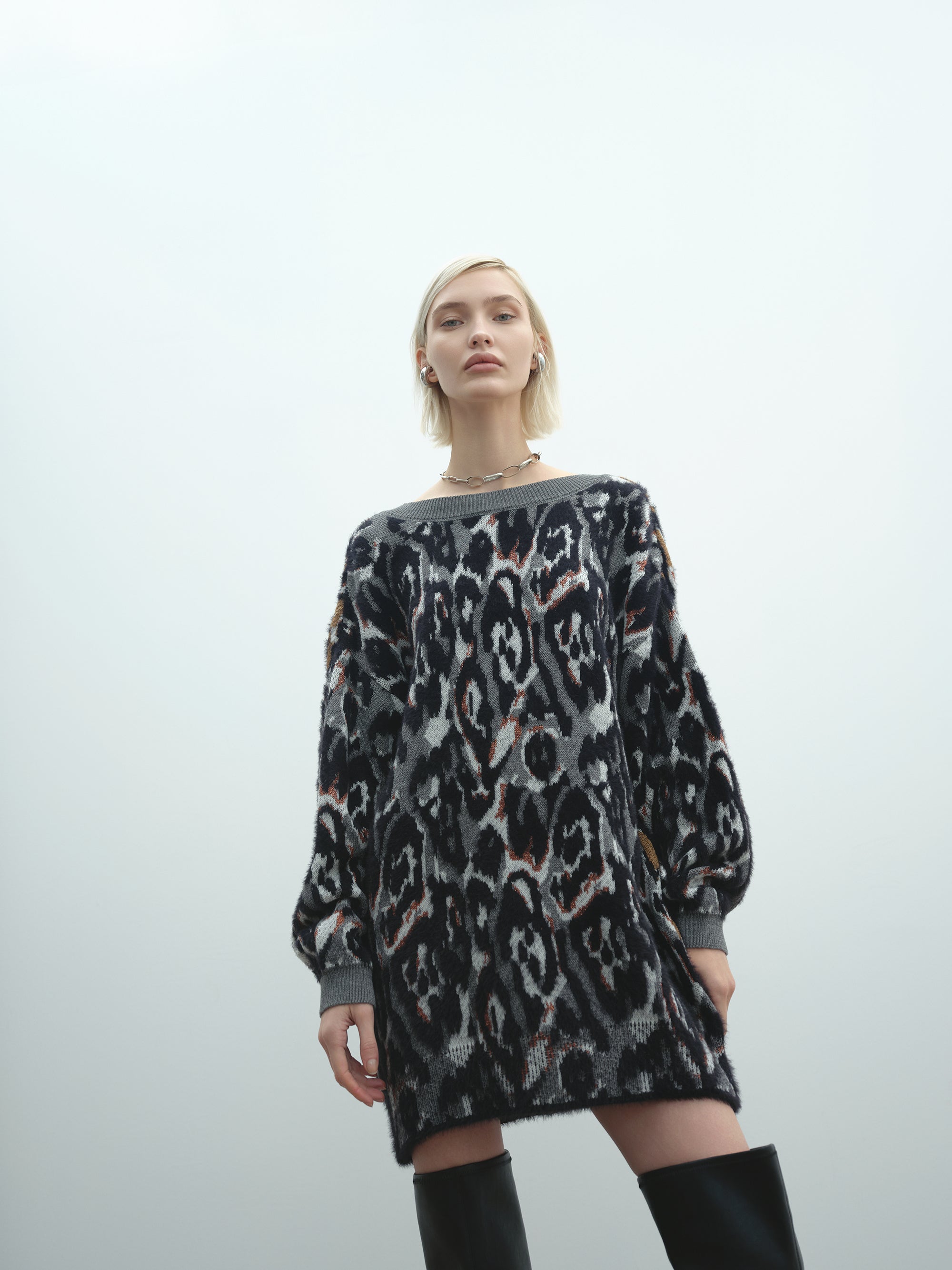 Maxipull AKEP in jacquard maculato