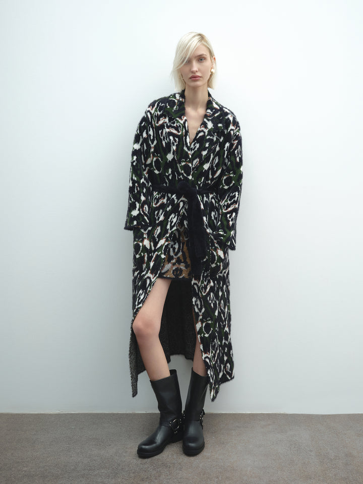 Cappotto AKEP in jacquard maculato