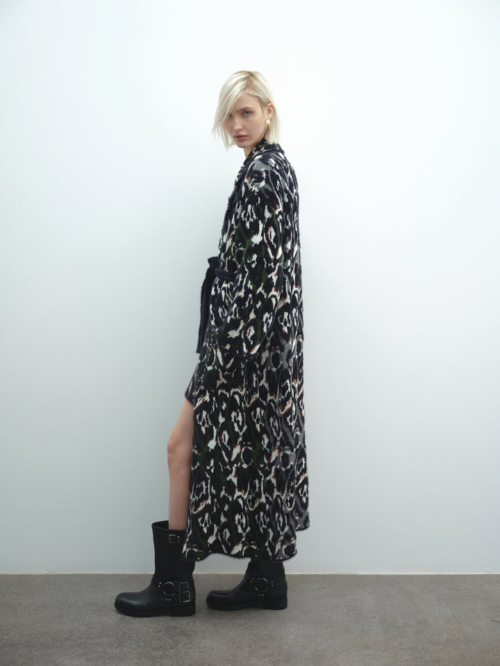 Cappotto AKEP in jacquard maculato