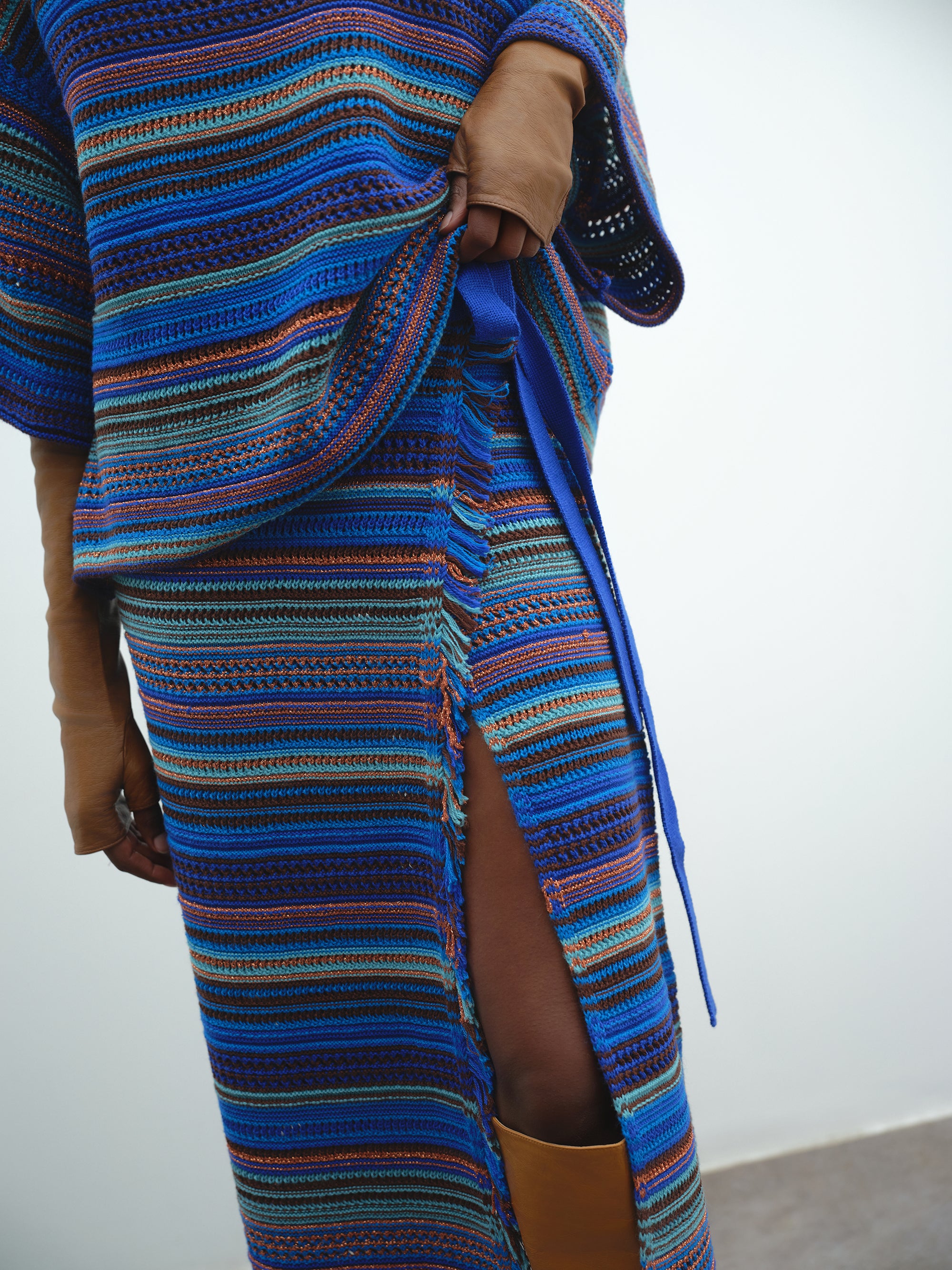 Gonna pareo AKEP in maglia multicolor