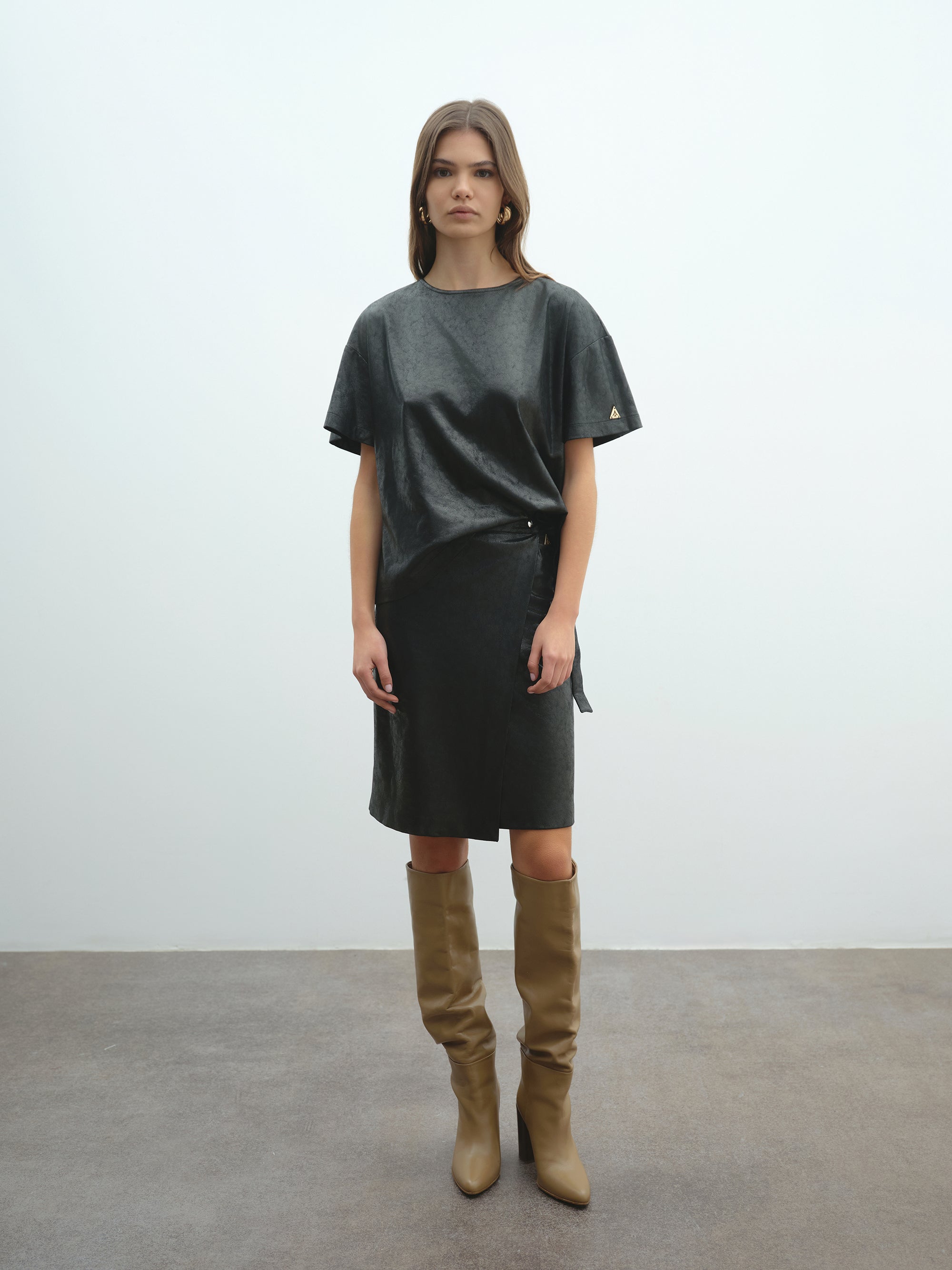 T-shirt AKEP in dainetto spalmato