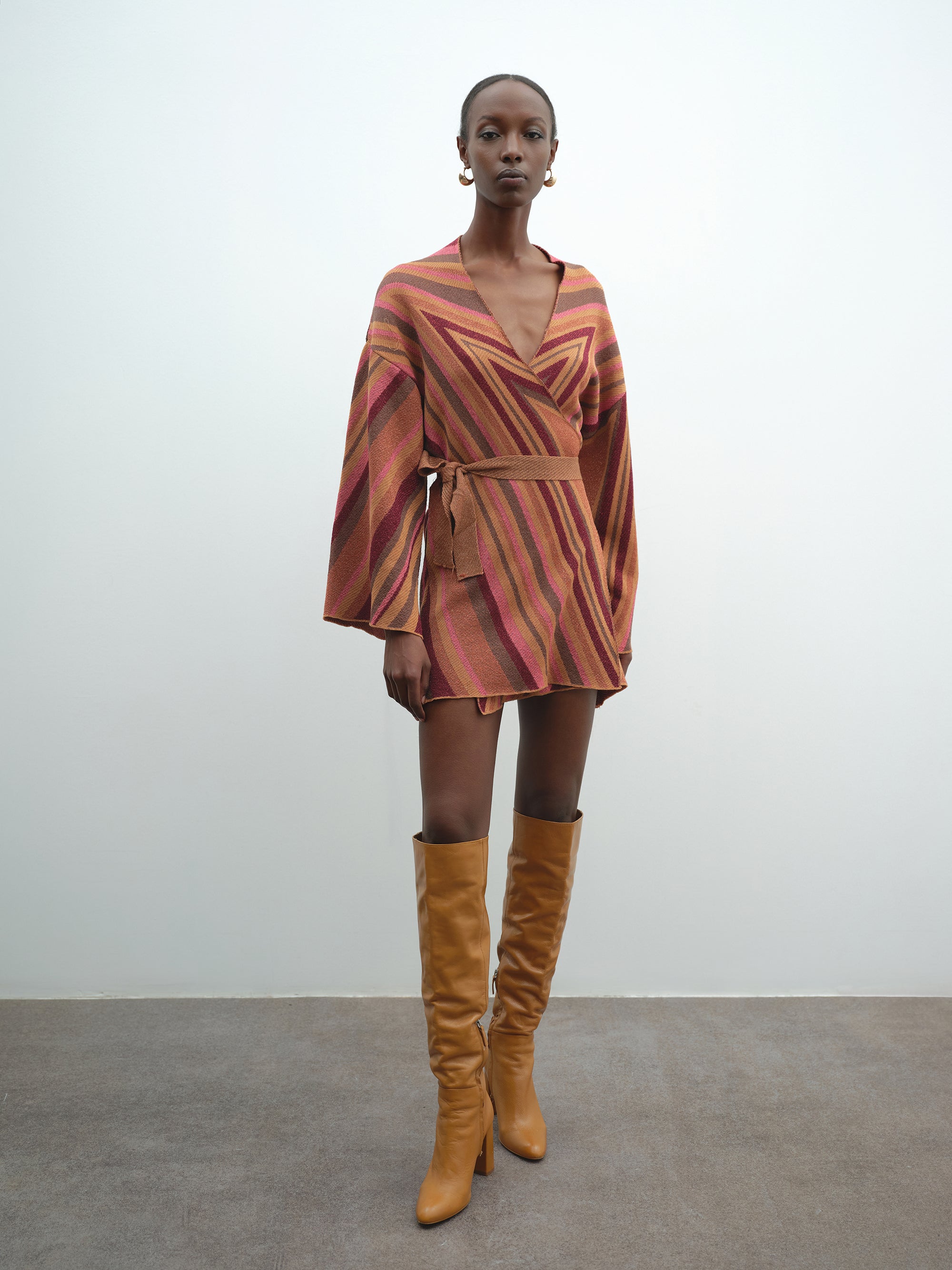 Abito AKEP a portafoglio riga diagonale