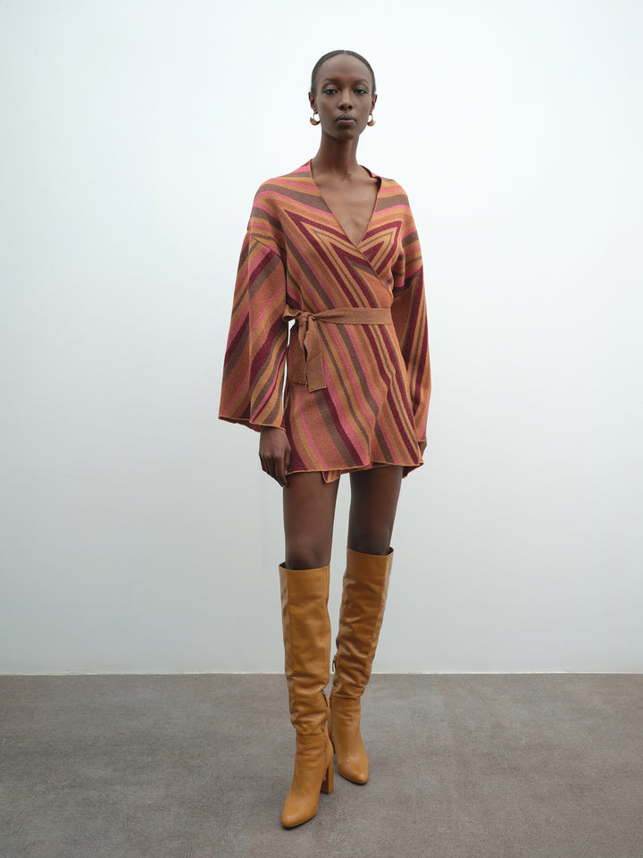 Abito AKEP a portafoglio riga diagonale