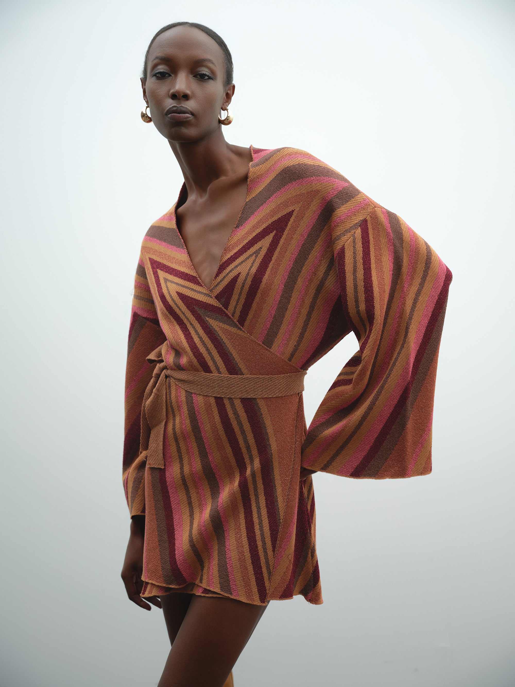 Abito AKEP a portafoglio riga diagonale