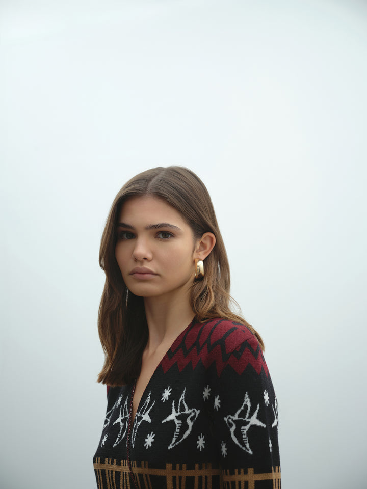 Abito AKEP a portafoglio jacquard