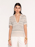 Polo traforata in maglia AKEP