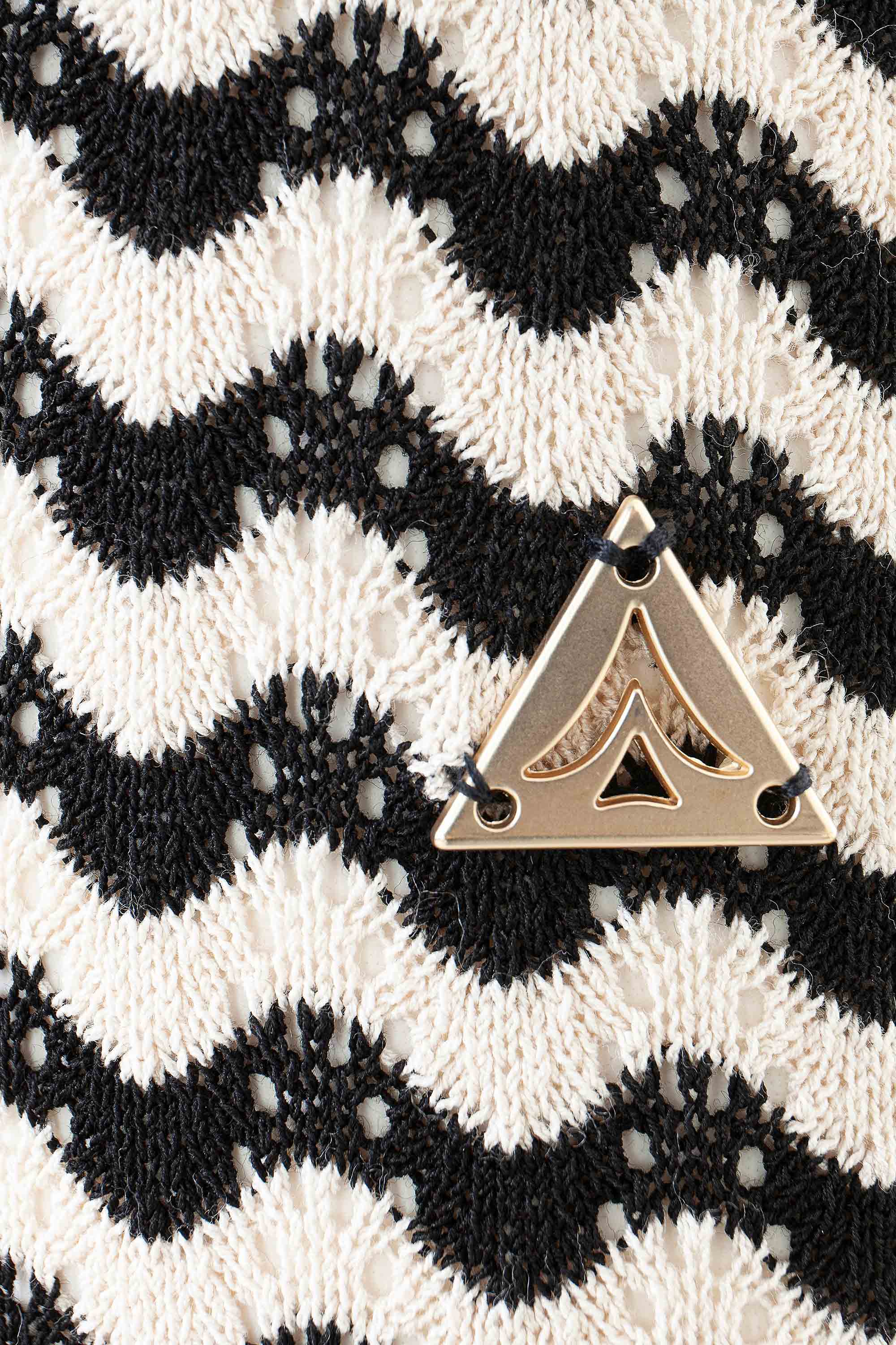 Gonna lunga a righe in maglia AKEP