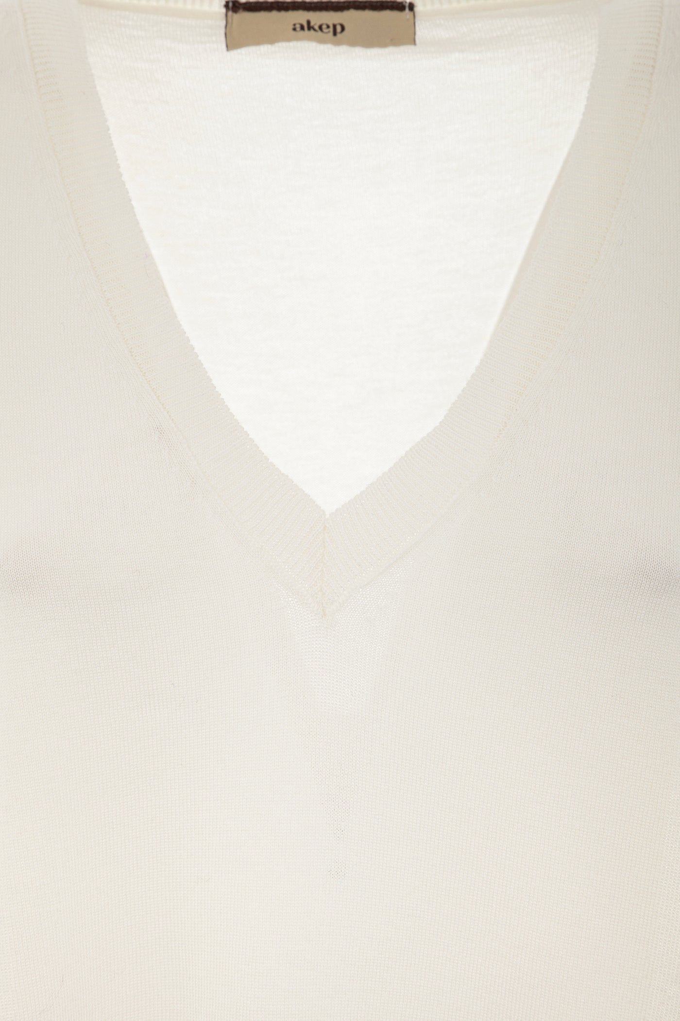 Maglia tinta unita con scollo a V e vestibilità over