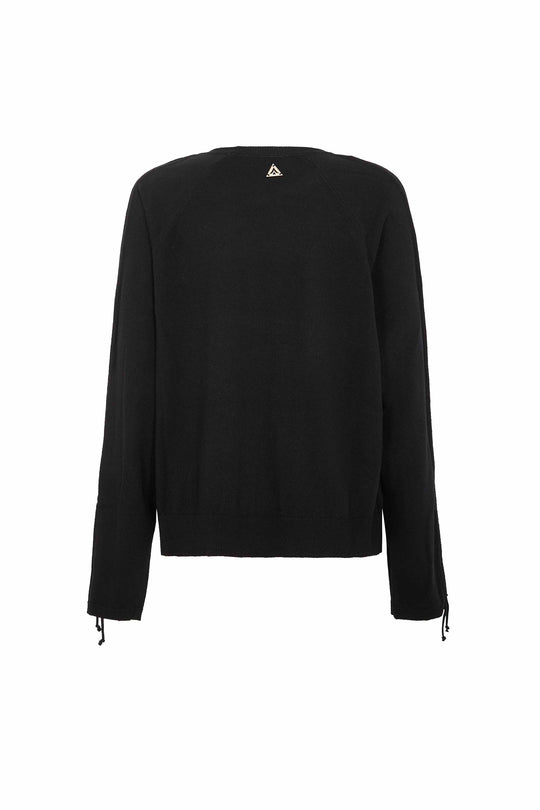 Maglia AKEP girocollo con coulisse su maniche