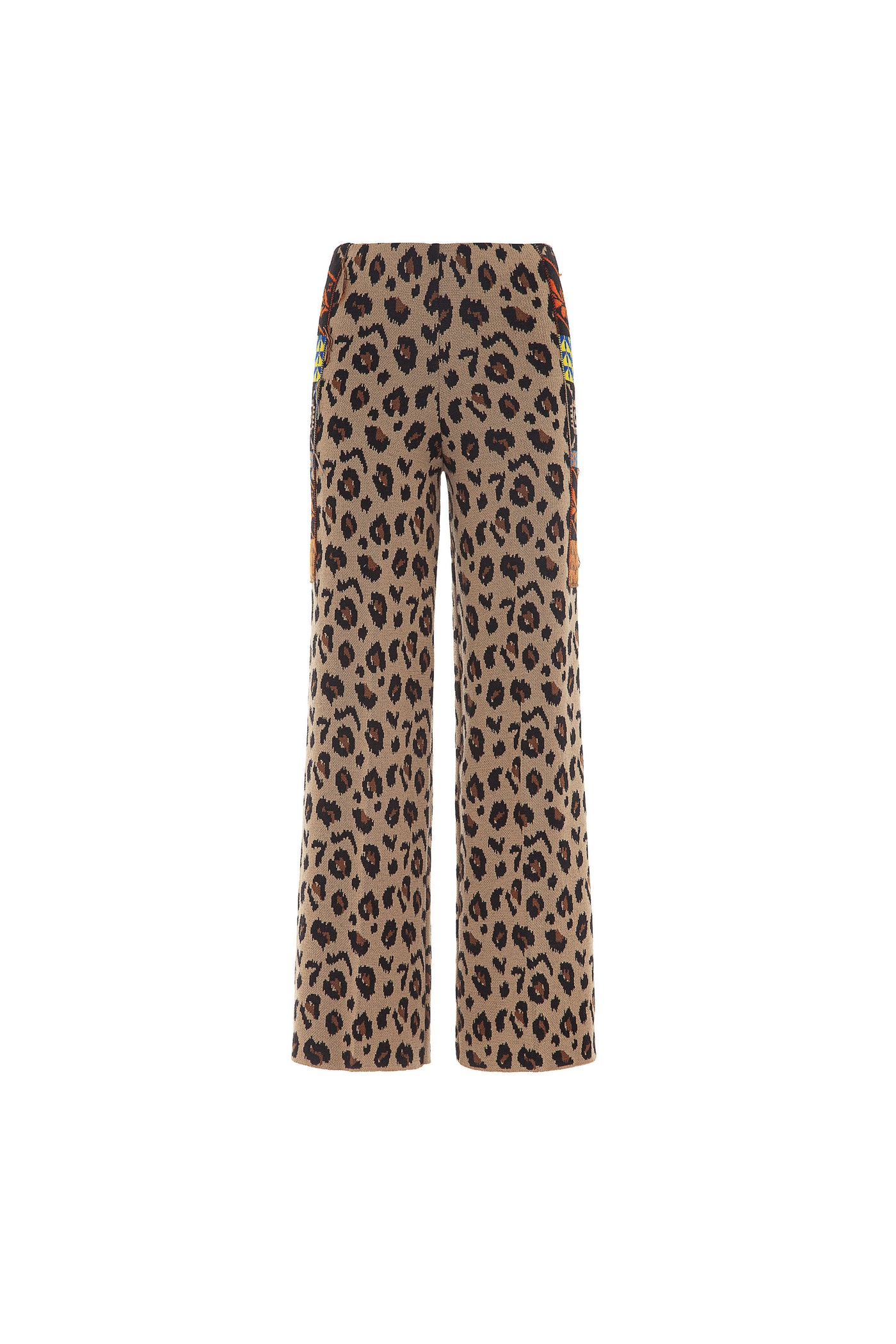 Pantaloni con stampa animalier