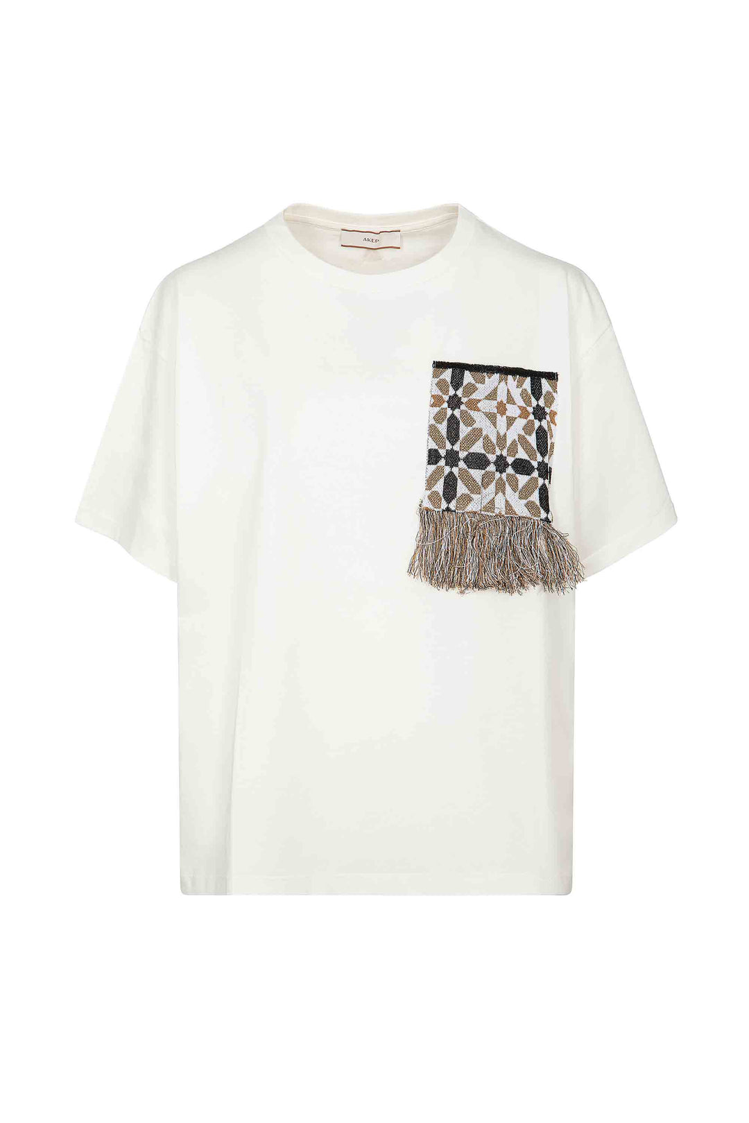 T-shirt AKEP con taschino in maglia