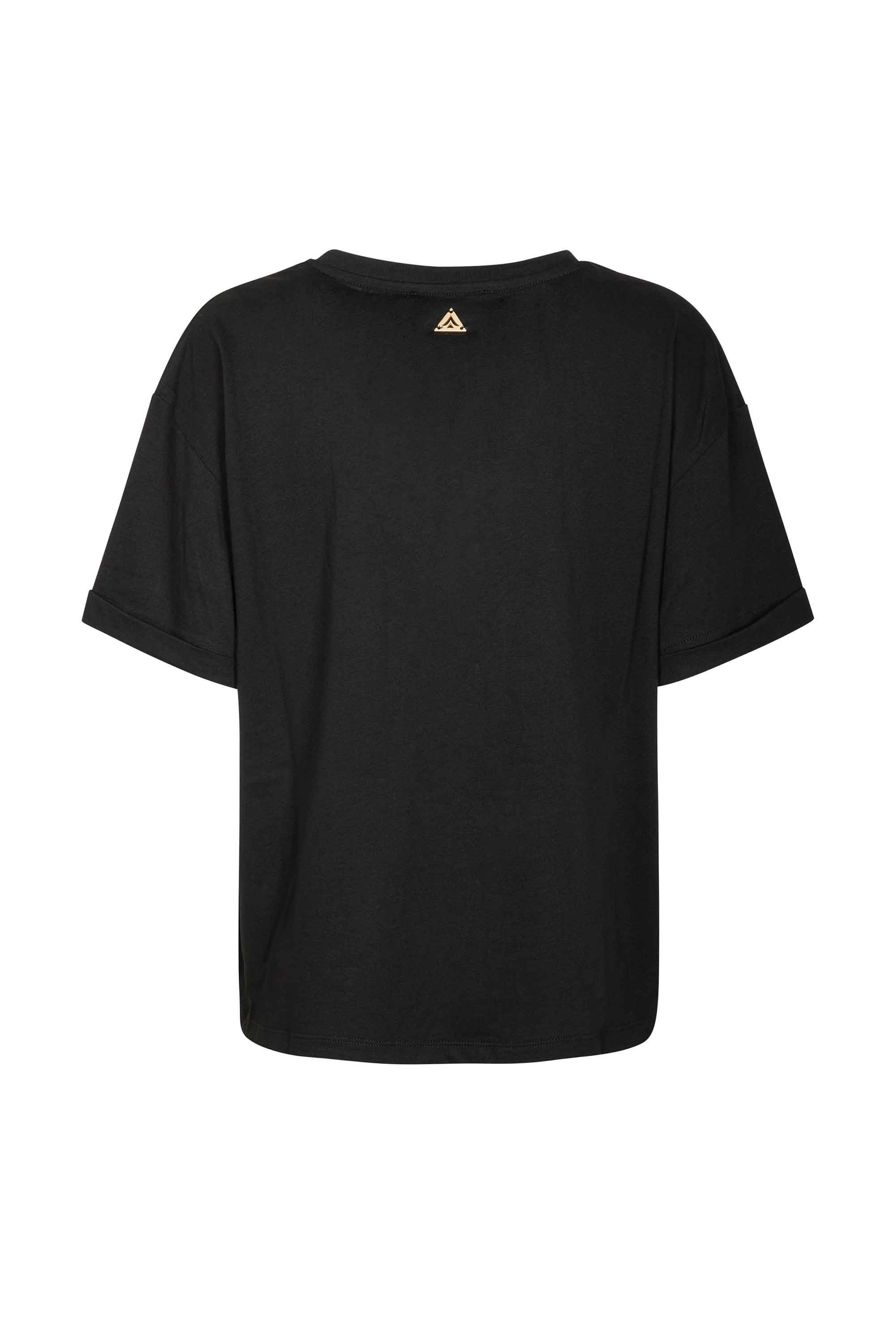 T-shirt con inserto in maglia AKEP