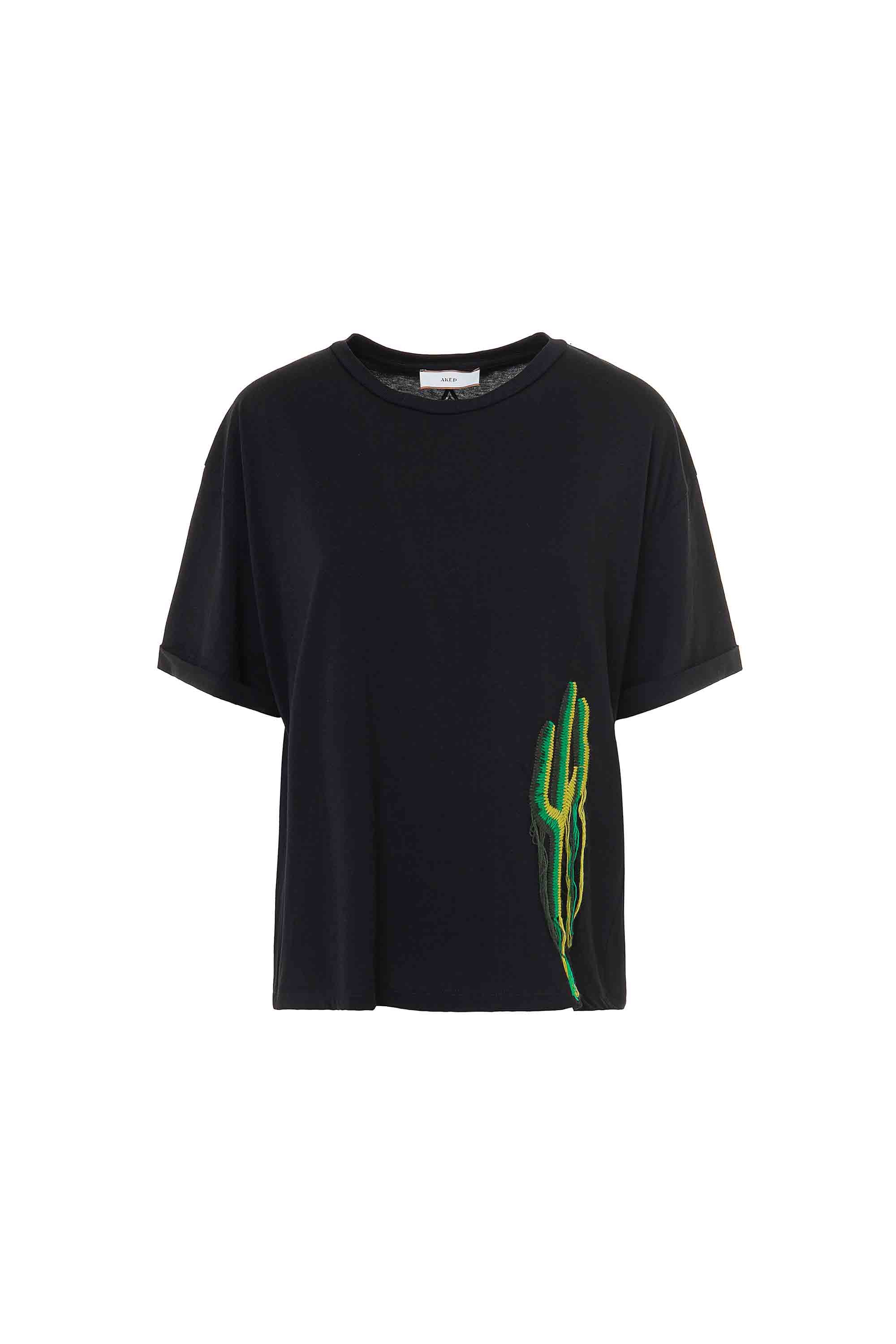 T-shirt con stampa laterale AKEP