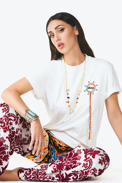 Pantalone in maglia jacquard by Cecilia Rodriguez